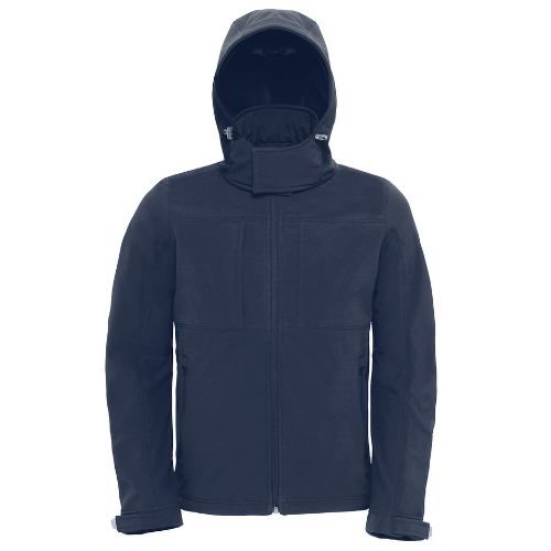 B & C Collection B&C Hooded Softshell /Men Navy